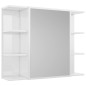vidaXL Bad-Spiegelschrank Hochglanz-Weiß 80x20,5x64 cm Holzwerkstoff vidaXL Bad-Spiegelschrank Hochglanz-Weiß 80x20,5x64 cm Holzwerkstoff