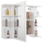 vidaXL Bad-Spiegelschrank Hochglanz-Weiß 80x20,5x64 cm Holzwerkstoff vidaXL Bad-Spiegelschrank Hochglanz-Weiß 80x20,5x64 cm Holzwerkstoff