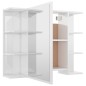 vidaXL Bad-Spiegelschrank Hochglanz-Weiß 80x20,5x64 cm Holzwerkstoff vidaXL Bad-Spiegelschrank Hochglanz-Weiß 80x20,5x64 cm Holzwerkstoff