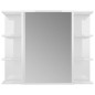 vidaXL Bad-Spiegelschrank Hochglanz-Weiß 80x20,5x64 cm Holzwerkstoff vidaXL Bad-Spiegelschrank Hochglanz-Weiß 80x20,5x64 cm Holzwerkstoff