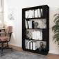 vidaXL Bücherregal/Raumteiler Schwarz 80x25x132 cm Massivholz Kiefer vidaXL Bücherregal/Raumteiler Schwarz 80x25x132 cm Massivholz Kiefer