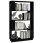 vidaXL Bücherregal/Raumteiler Schwarz 80x25x132 cm Massivholz Kiefer vidaXL Bücherregal/Raumteiler Schwarz 80x25x132 cm Massivholz Kiefer