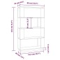 vidaXL Bücherregal/Raumteiler Schwarz 80x25x132 cm Massivholz Kiefer vidaXL Bücherregal/Raumteiler Schwarz 80x25x132 cm Massivholz Kiefer
