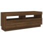 vidaXL TV-Schrank mit LED-Leuchten Braun Eichen-Optik 100x35x40 cm vidaXL TV-Schrank mit LED-Leuchten Braun Eichen-Optik 100x35x40 cm