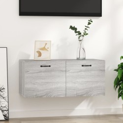 vidaXL Wandschrank Grau Sonoma 80x35x36,5 cm Holzwerkstoff