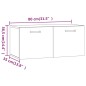 vidaXL Wandschrank Grau Sonoma 80x35x36,5 cm Holzwerkstoff vidaXL Wandschrank Grau Sonoma 80x35x36,5 cm Holzwerkstoff