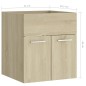 vidaXL Waschbeckenunterschrank Sonoma-Eiche 41x38,5x46cm Holzwerkstoff vidaXL Waschbeckenunterschrank Sonoma-Eiche 41x38,5x46cm Holzwerkstoff
