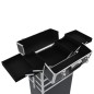 vidaXL Kosmetikkoffer Aluminium Schwarz vidaXL Kosmetikkoffer Aluminium Schwarz