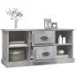 vidaXL TV-Schrank Betongrau 99,5x35,5x48 cm Holzwerkstoff vidaXL TV-Schrank Betongrau 99,5x35,5x48 cm Holzwerkstoff