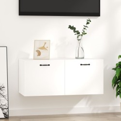 vidaXL Wandschrank Weiß 80x35x36,5 cm Holzwerkstoff