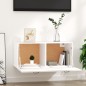 vidaXL Wandschrank Weiß 80x35x36,5 cm Holzwerkstoff vidaXL Wandschrank Weiß 80x35x36,5 cm Holzwerkstoff
