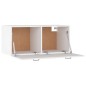 vidaXL Wandschrank Weiß 80x35x36,5 cm Holzwerkstoff vidaXL Wandschrank Weiß 80x35x36,5 cm Holzwerkstoff