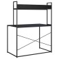 vidaXL Computertisch Schwarz 110x60x138 cm Holzwerkstoff vidaXL Computertisch Schwarz 110x60x138 cm Holzwerkstoff