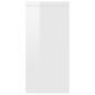 vidaXL Sideboard Hochglanz-Weiß 88x30x65 cm Holzwerkstoff vidaXL Sideboard Hochglanz-Weiß 88x30x65 cm Holzwerkstoff