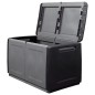 vidaXL Garten-Aufbewahrungsbox 96x53x57 cm 230 L Dunkelgrau Schwarz vidaXL Garten-Aufbewahrungsbox 96x53x57 cm 230 L Dunkelgrau Schwarz