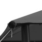vidaXL Pavillon 3x3 m Anthrazit Stoff und Stahl 180 g/m² vidaXL Pavillon 3x3 m Anthrazit Stoff und Stahl 180 g/m²