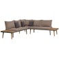 vidaXL 4-tlg. Garten-Lounge-Set mit Auflagen Massivholz Akazie Braun vidaXL 4-tlg. Garten-Lounge-Set mit Auflagen Massivholz Akazie Braun