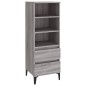 vidaXL Highboard Grau Sonoma 40x36x110 cm Holzwerkstoff vidaXL Highboard Grau Sonoma 40x36x110 cm Holzwerkstoff