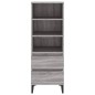 vidaXL Highboard Grau Sonoma 40x36x110 cm Holzwerkstoff vidaXL Highboard Grau Sonoma 40x36x110 cm Holzwerkstoff