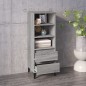 vidaXL Highboard Grau Sonoma 40x36x110 cm Holzwerkstoff vidaXL Highboard Grau Sonoma 40x36x110 cm Holzwerkstoff