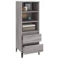 vidaXL Highboard Grau Sonoma 40x36x110 cm Holzwerkstoff vidaXL Highboard Grau Sonoma 40x36x110 cm Holzwerkstoff