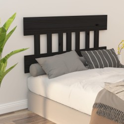 vidaXL Kopfteil Schwarz 163,5x3x81 cm Massivholz Kiefer
