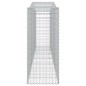 vidaXL Gabione mit Hochbogen 400x50x120/140 cm Verzinktes Eisen vidaXL Gabione mit Hochbogen 400x50x120/140 cm Verzinktes Eisen