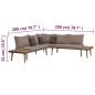 vidaXL 4-tlg. Garten-Lounge-Set mit Auflagen Massivholz Akazie Braun vidaXL 4-tlg. Garten-Lounge-Set mit Auflagen Massivholz Akazie Braun