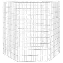 vidaXL Kaninchenkäfig 6 Paneele 54x100 cm Verzinktes Eisen