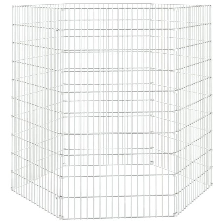 vidaXL Kaninchenkäfig 6 Paneele 54x100 cm Verzinktes Eisen
