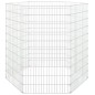 vidaXL Kaninchenkäfig 6 Paneele 54x100 cm Verzinktes Eisen vidaXL Kaninchenkäfig 6 Paneele 54x100 cm Verzinktes Eisen