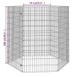 vidaXL Kaninchenkäfig 6 Paneele 54x100 cm Verzinktes Eisen vidaXL Kaninchenkäfig 6 Paneele 54x100 cm Verzinktes Eisen