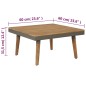 vidaXL 4-tlg. Garten-Lounge-Set mit Auflagen Massivholz Akazie Braun vidaXL 4-tlg. Garten-Lounge-Set mit Auflagen Massivholz Akazie Braun