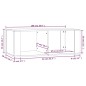 vidaXL Couchtisch Grau Sonoma 100x50x36 cm Holzwerkstoff vidaXL Couchtisch Grau Sonoma 100x50x36 cm Holzwerkstoff