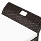 Truhenbank mit Polster 138 cm Poly Rattan Braun Truhenbank mit Polster 138 cm Poly Rattan Braun