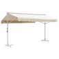 vidaXL Freistehende Markise 500x300 cm Creme vidaXL Freistehende Markise 500x300 cm Creme