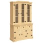 Highboard Corona Honigbraun 112x43x196 cm Massivholz Kiefer Highboard Corona Honigbraun 112x43x196 cm Massivholz Kiefer