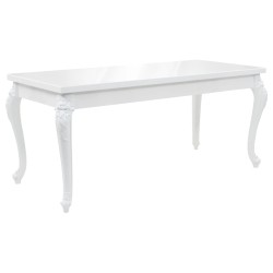 vidaXL Esstisch 179 x 89 x 81 cm Hochglanz Weiß