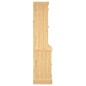 Highboard Corona Honigbraun 112x43x196 cm Massivholz Kiefer Highboard Corona Honigbraun 112x43x196 cm Massivholz Kiefer