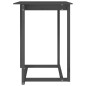 vidaXL Bartisch Grau 80x80x110 cm Massivholz Kiefer vidaXL Bartisch Grau 80x80x110 cm Massivholz Kiefer