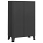 vidaXL Kleiderschrank Industrie-Stil Anthrazit 67x35x107 cm Stahl vidaXL Kleiderschrank Industrie-Stil Anthrazit 67x35x107 cm Stahl