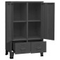 vidaXL Kleiderschrank Industrie-Stil Anthrazit 67x35x107 cm Stahl vidaXL Kleiderschrank Industrie-Stil Anthrazit 67x35x107 cm Stahl