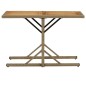 vidaXL Gartentisch Beige Massivholz Akazie und Poly Rattan vidaXL Gartentisch Beige Massivholz Akazie und Poly Rattan