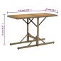 vidaXL Gartentisch Beige Massivholz Akazie und Poly Rattan vidaXL Gartentisch Beige Massivholz Akazie und Poly Rattan