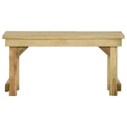 vidaXL Gartenbank 90 cm Kiefernholz Imprägniert