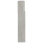 vidaXL Kopfteil mit Ablagen Betongrau 220x19x103,5 cm