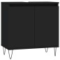 vidaXL Badschrank Schwarz 58x33x60 cm Holzwerkstoff vidaXL Badschrank Schwarz 58x33x60 cm Holzwerkstoff