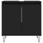 vidaXL Badschrank Schwarz 58x33x60 cm Holzwerkstoff vidaXL Badschrank Schwarz 58x33x60 cm Holzwerkstoff