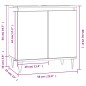 vidaXL Badschrank Schwarz 58x33x60 cm Holzwerkstoff vidaXL Badschrank Schwarz 58x33x60 cm Holzwerkstoff