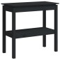 vidaXL Konsolentisch Schwarz 80x40x75 cm Massivholz Kiefer vidaXL Konsolentisch Schwarz 80x40x75 cm Massivholz Kiefer